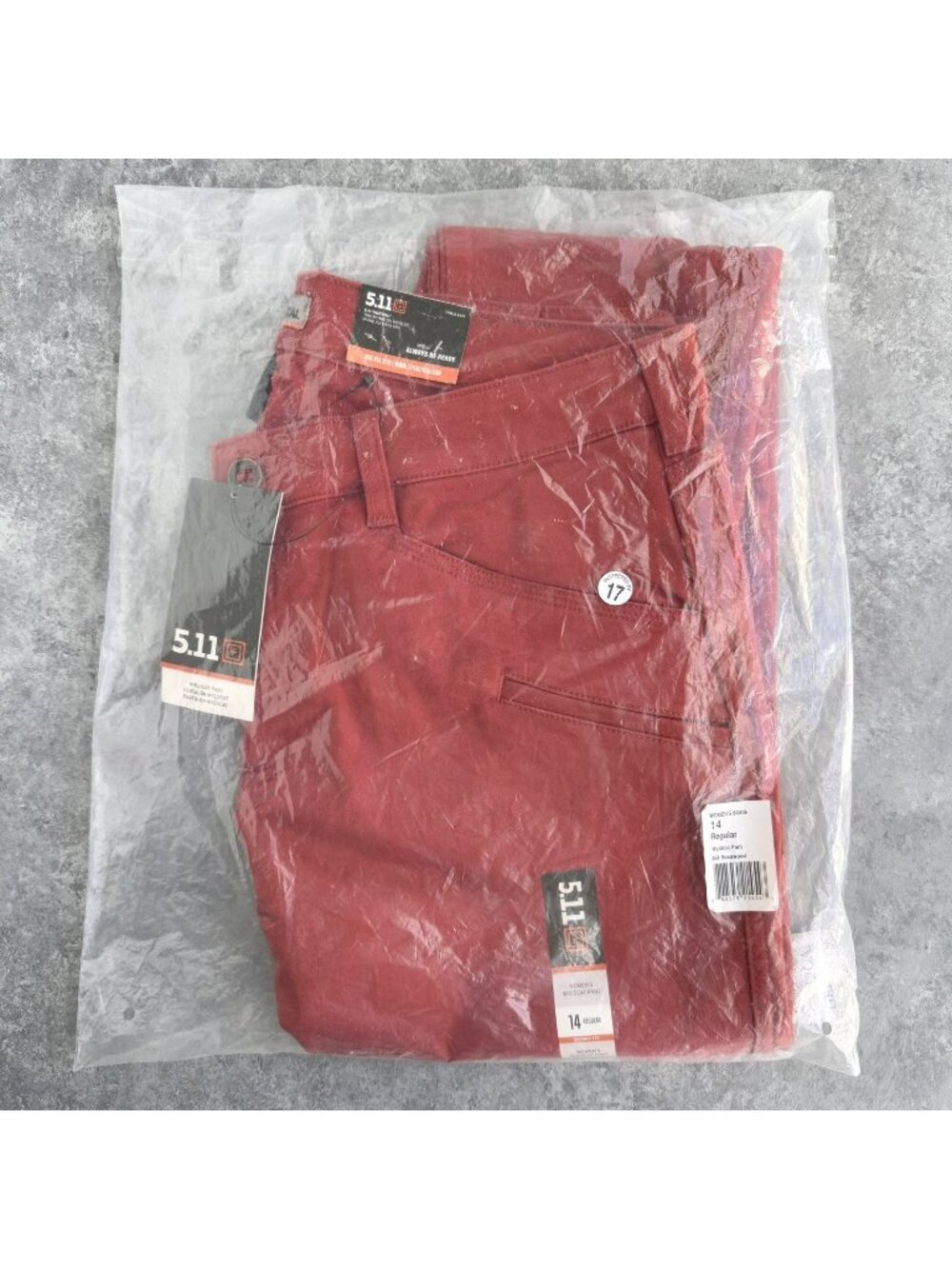 5.11 TACTICAL Women’s WYLDCAT Pants Rosewood Red Size 14 Regular 64019 NEW